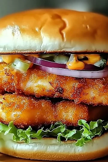 Fried Fish Burger
