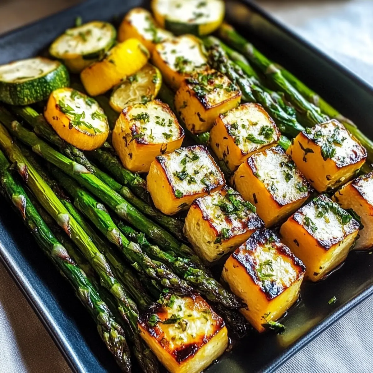 Healthy Asparagus with Zucchini Squash