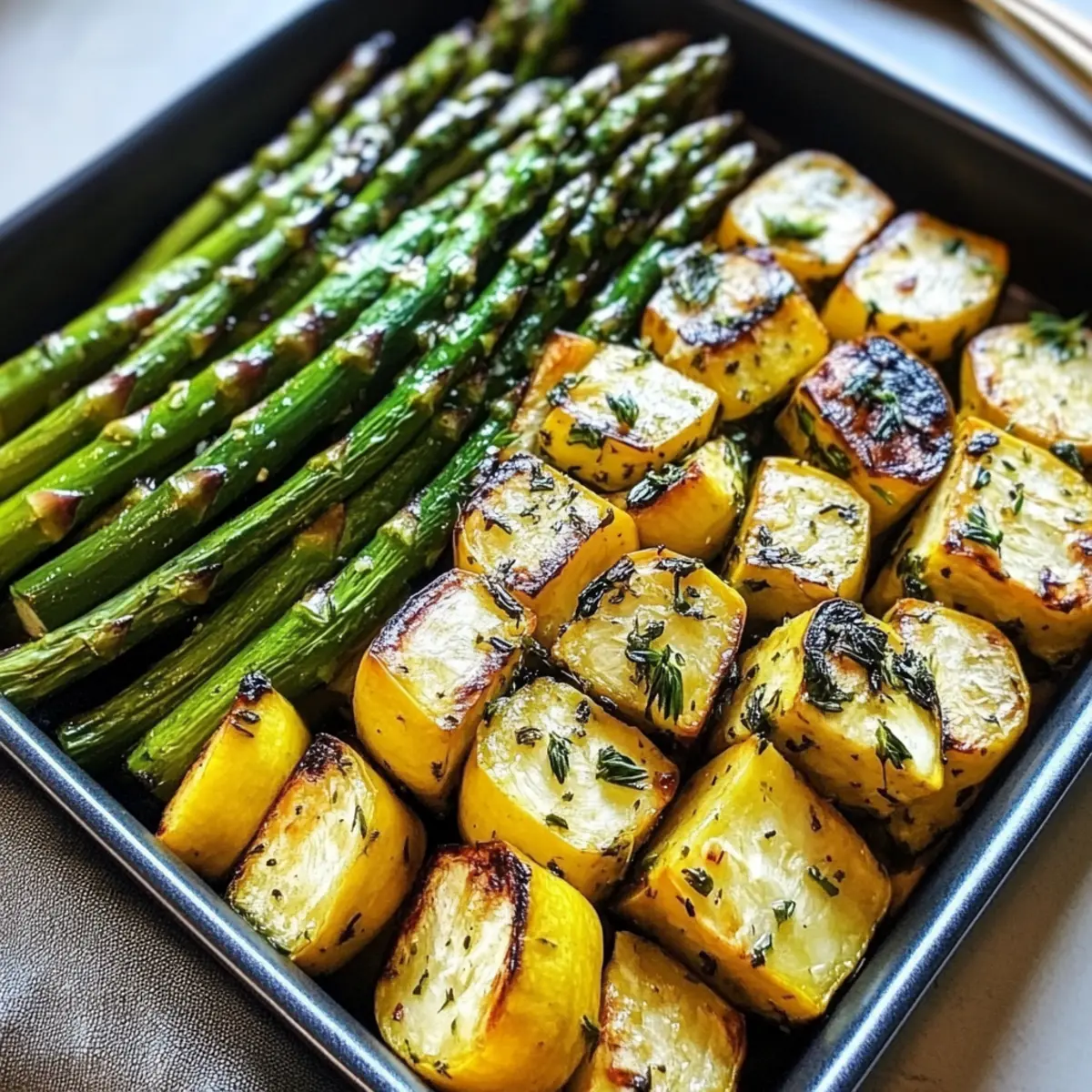 Healthy Asparagus with Zucchini Squash