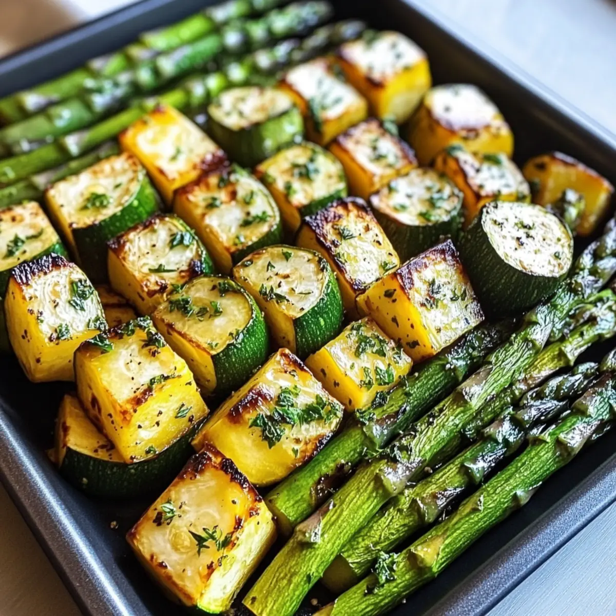 Healthy Asparagus with Zucchini Squash