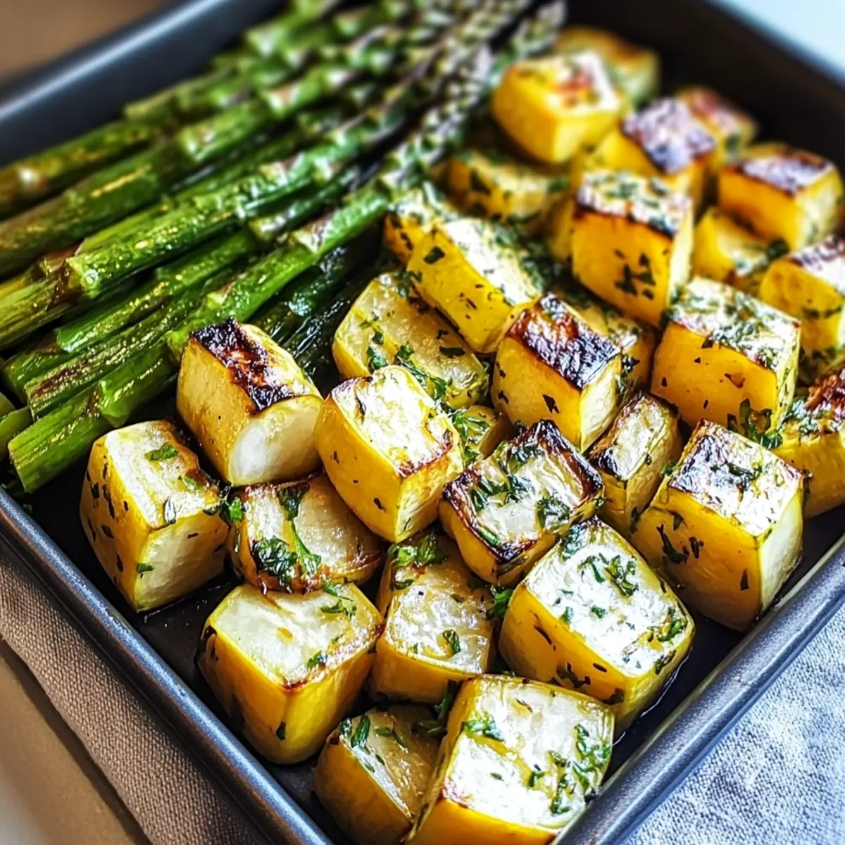 Healthy Asparagus with Zucchini Squash
