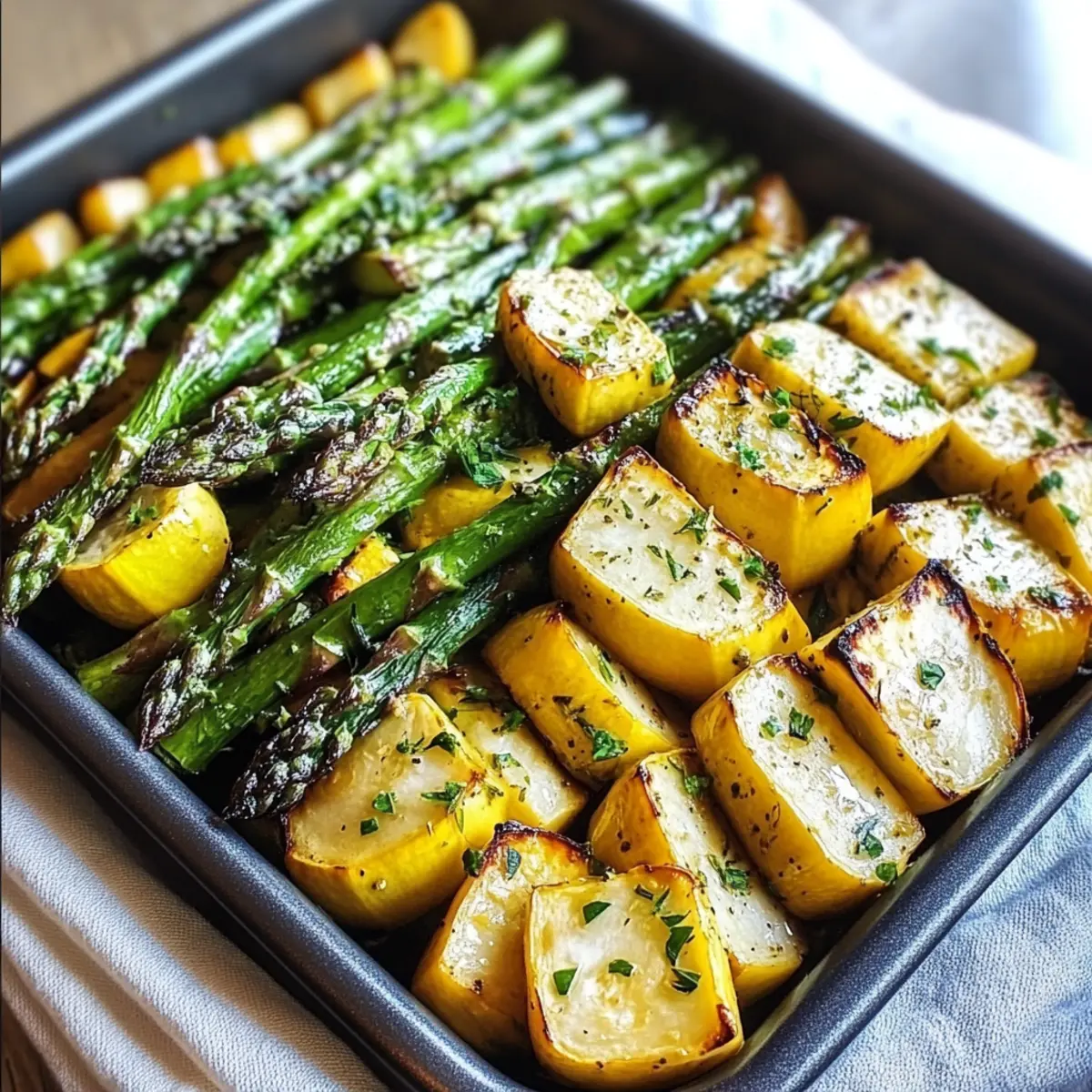 Healthy Asparagus with Zucchini Squash