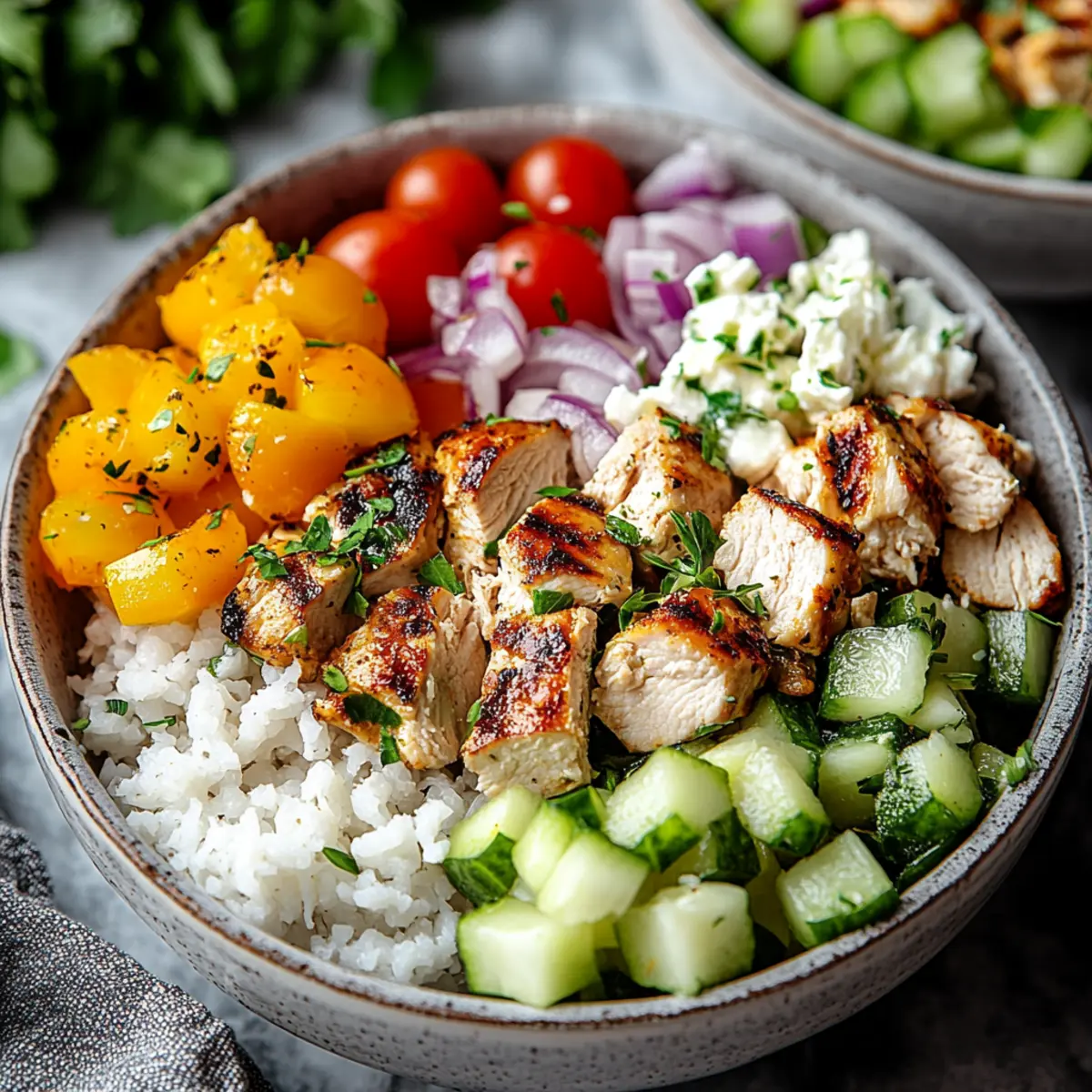 Healthy Greek Chicken Bowls