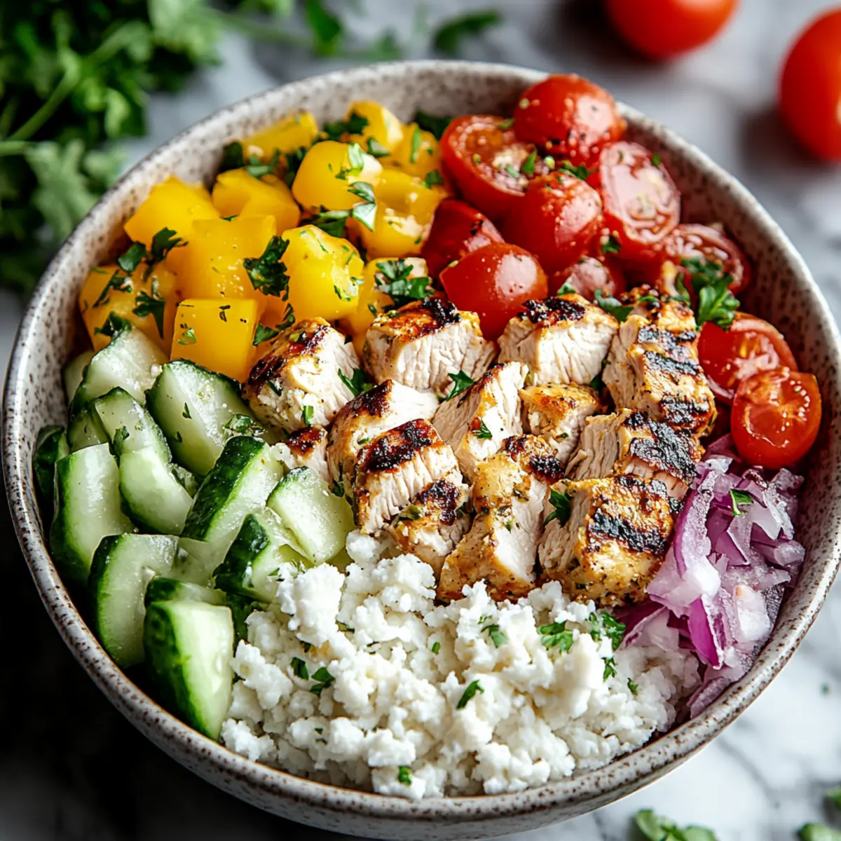 Healthy Greek Chicken Bowls