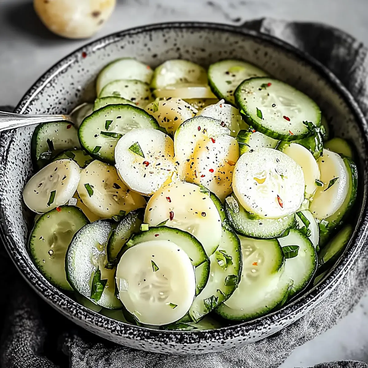 Refreshing Cucumber Salad with Hearts of Palm Delight