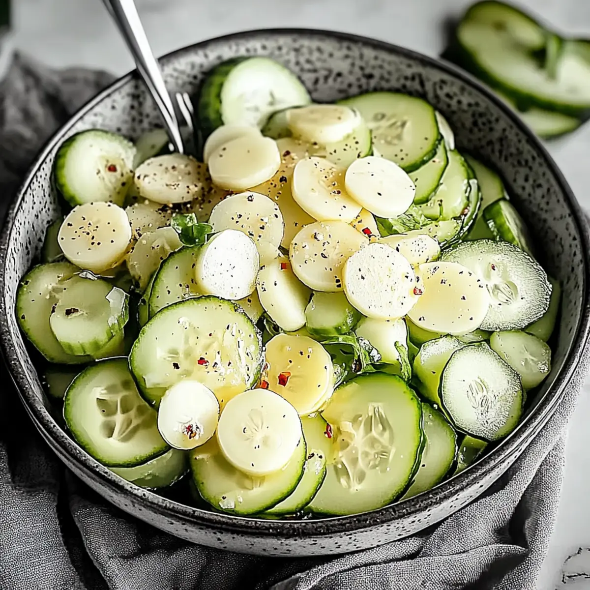 Refreshing Cucumber Salad with Hearts of Palm Delight