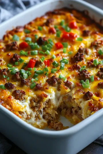 Sausage Hashbrown Breakfast Bake