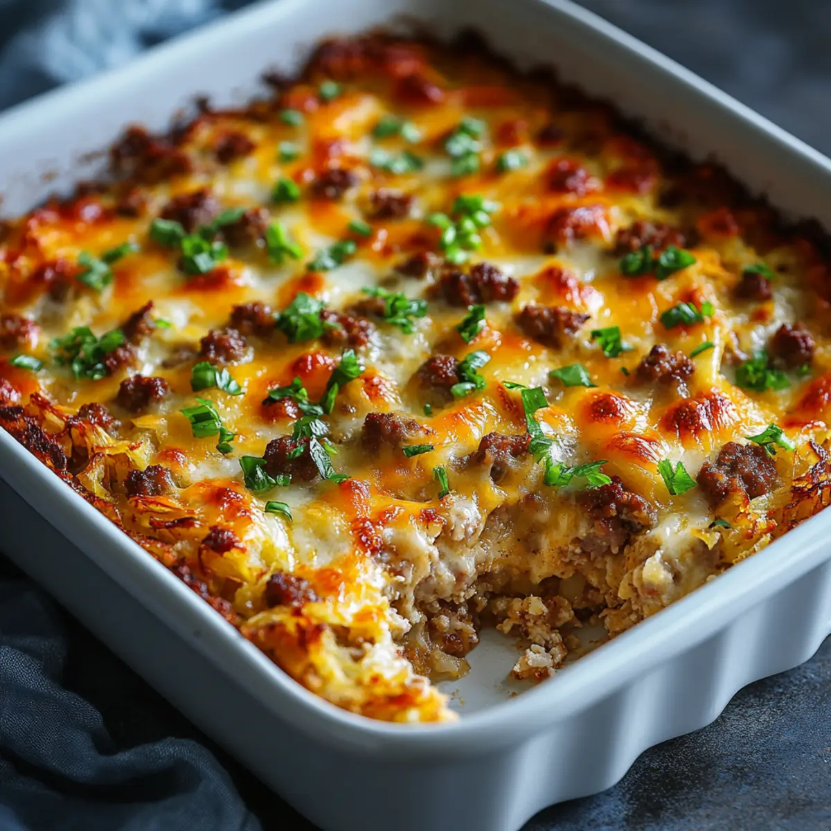 Sausage Hashbrown Breakfast Bake