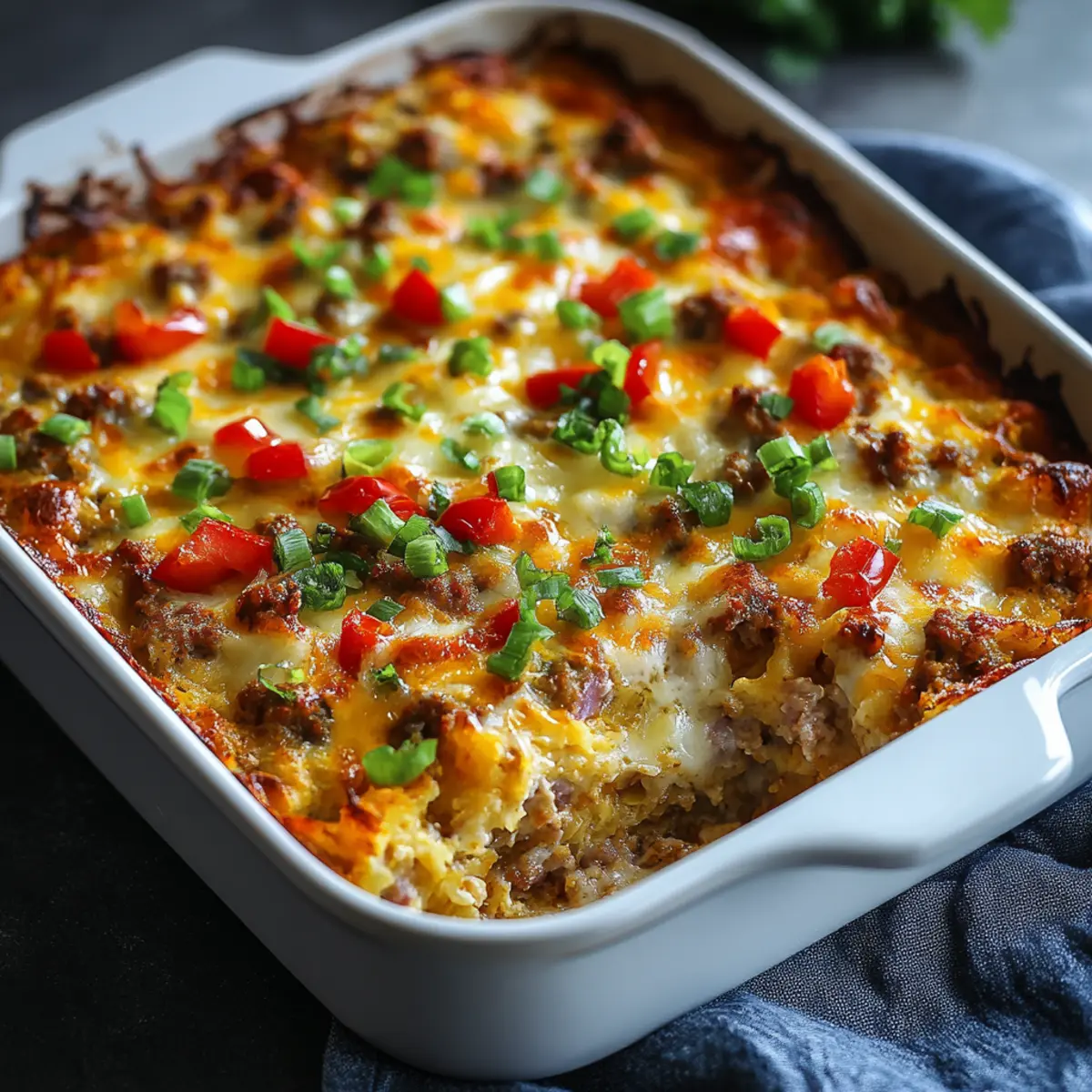 Sausage Hashbrown Breakfast Bake