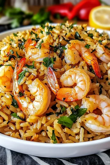 Shrimp Rice with Herbs