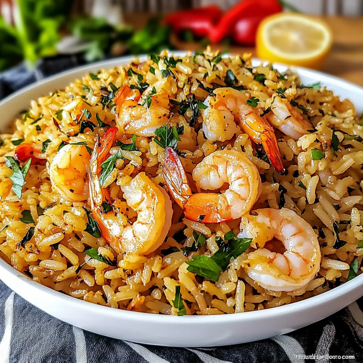 Shrimp Rice with Herbs
