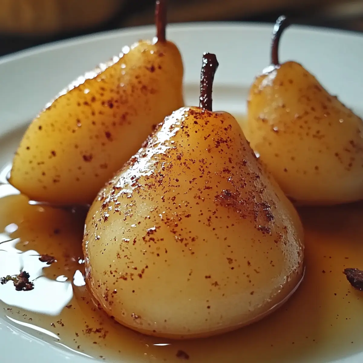 Steamed Pears with Honey and Cinnamon