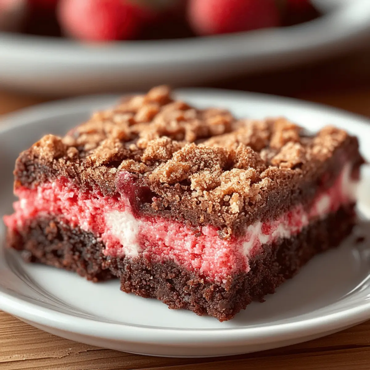 Strawberry Crunch Brownies