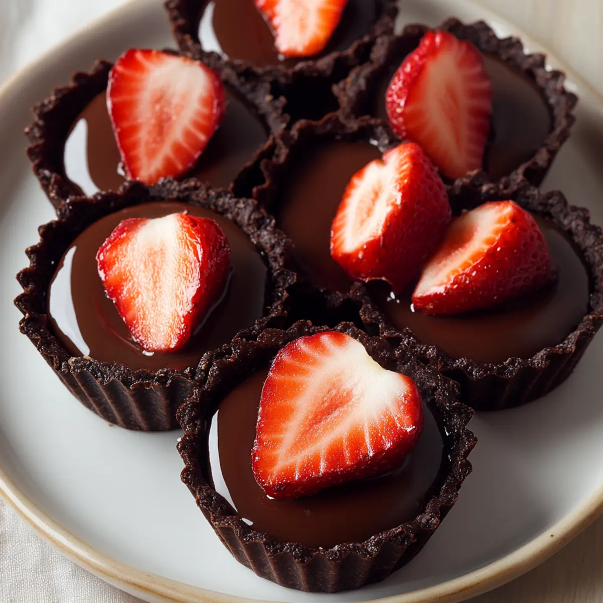 Tahini Chocolate Tarts