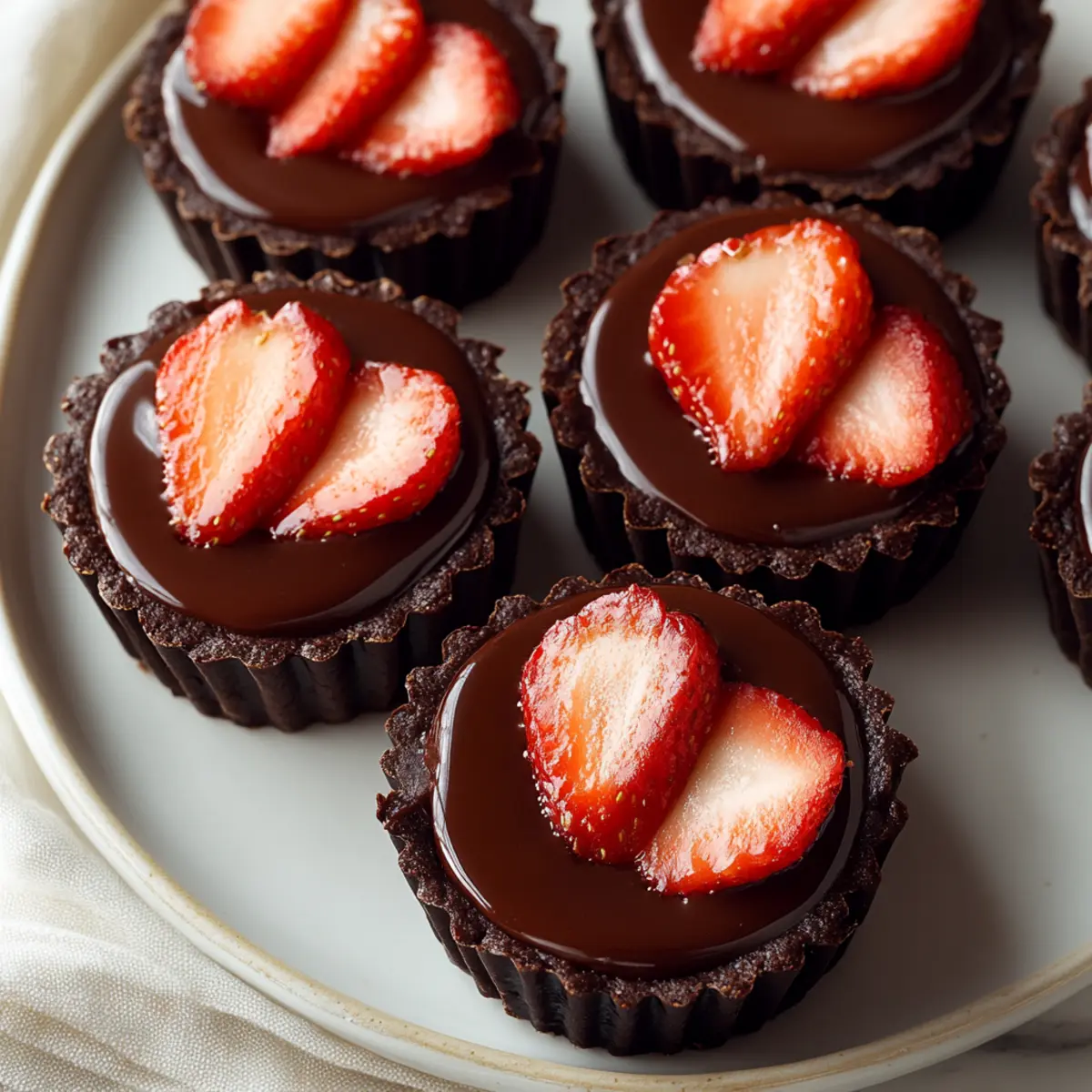 Tahini Chocolate Tarts
