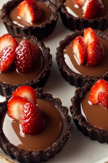 Tahini Chocolate Tarts