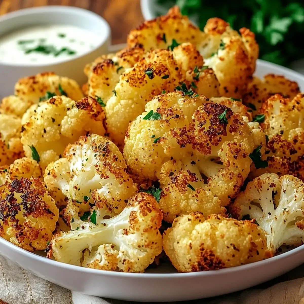 Air Fryer Roasted Cauliflower