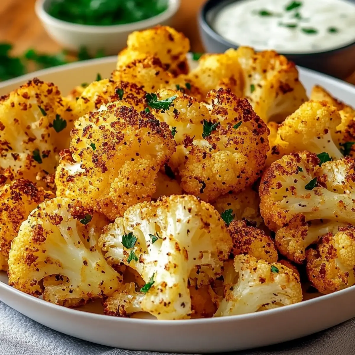 Air Fryer Roasted Cauliflower