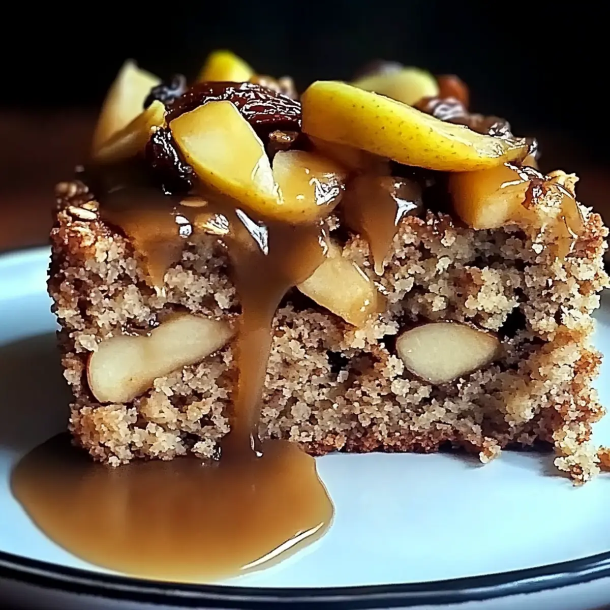 Apple Date Oat Sponge Cake