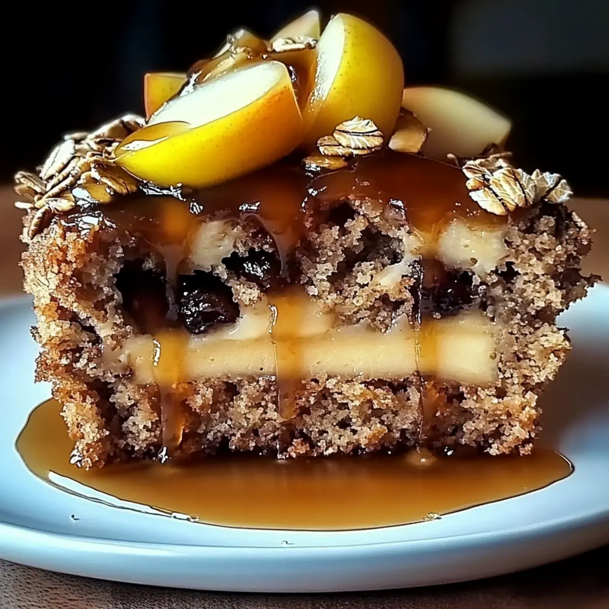 Apple Date Oat Sponge Cake