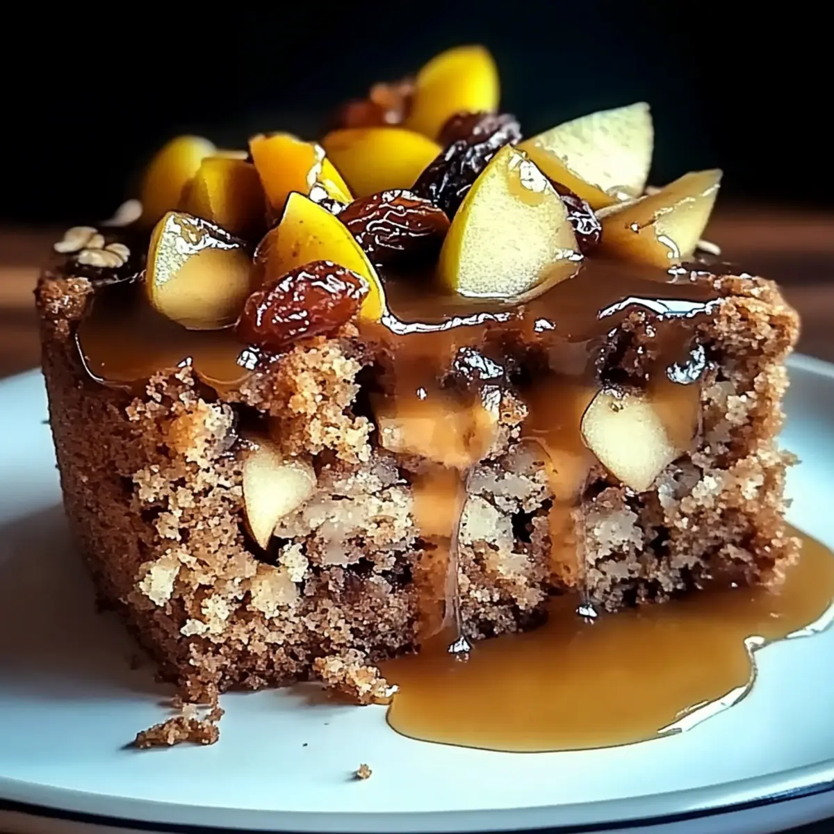 Apple Date Oat Sponge Cake