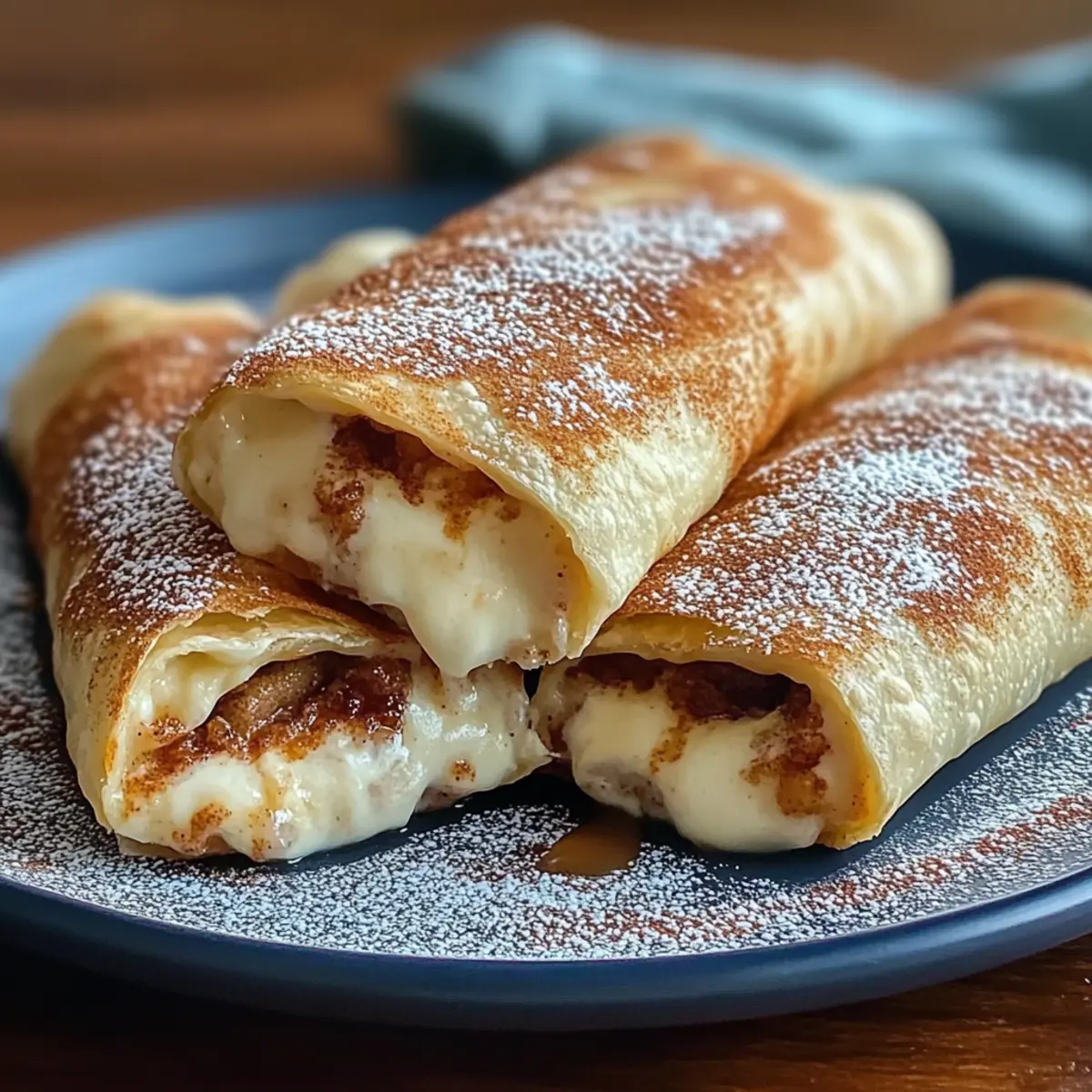 Cinnamon Sugar Cheesecake Chimichangas