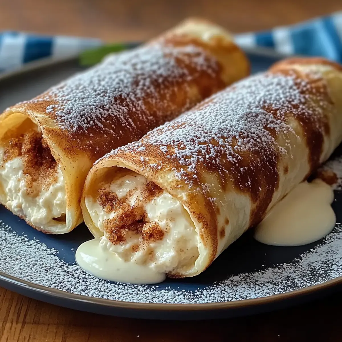 Cinnamon Sugar Cheesecake Chimichangas