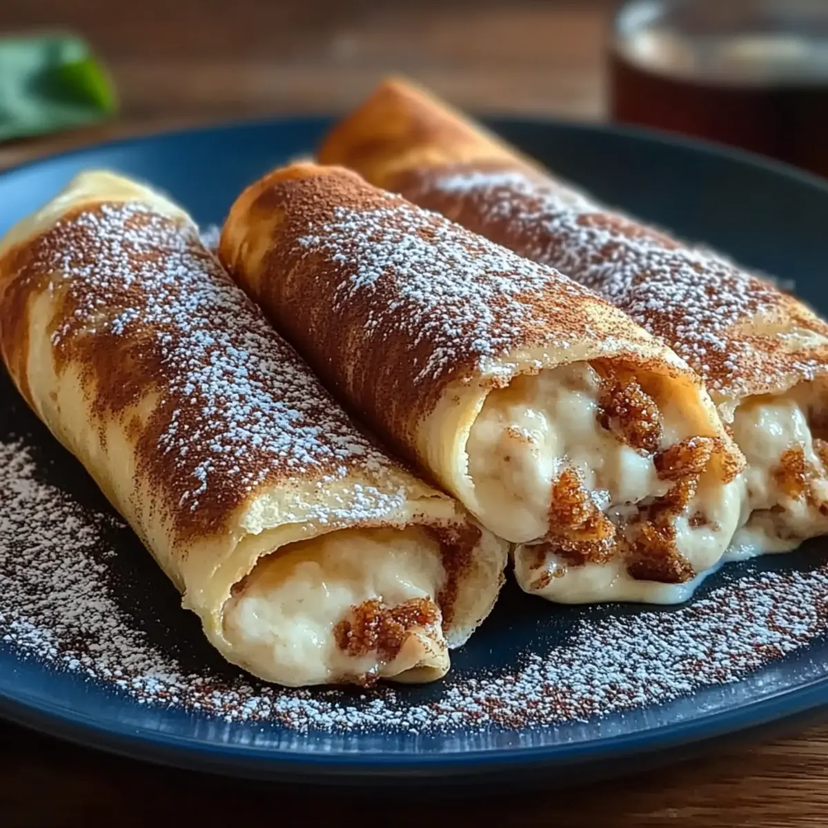 Cinnamon Sugar Cheesecake Chimichangas