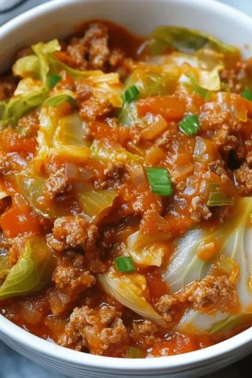 Crockpot Cabbage Roll Casserole