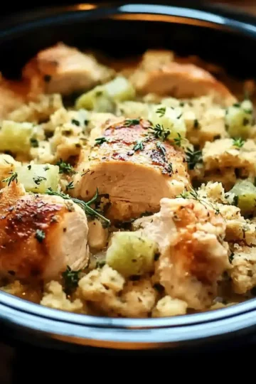 Crockpot Chicken and Stuffing