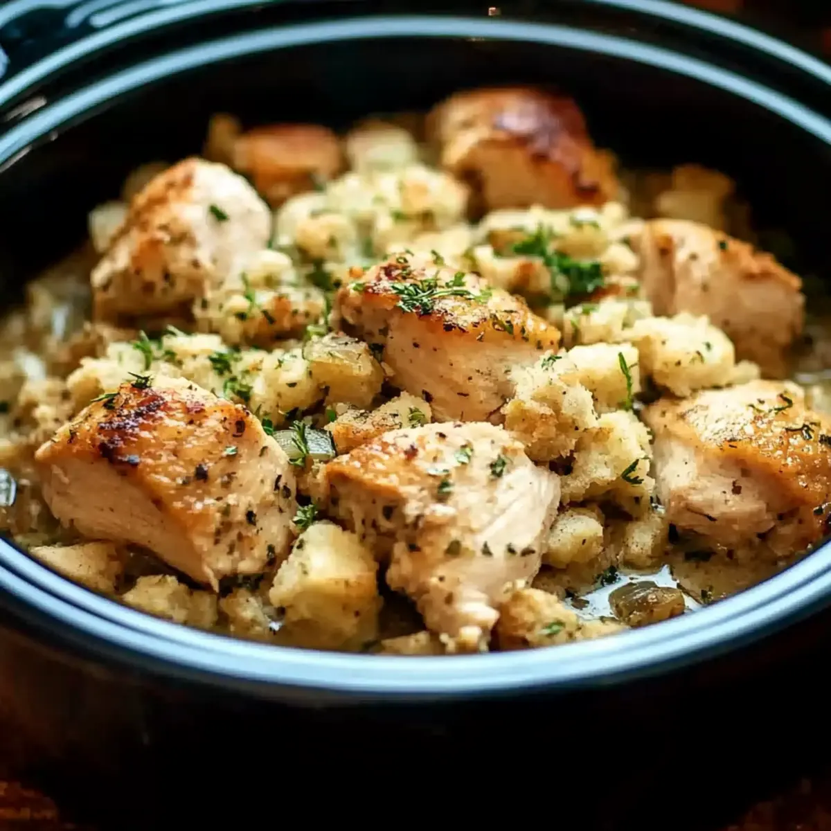 Crockpot Chicken and Stuffing