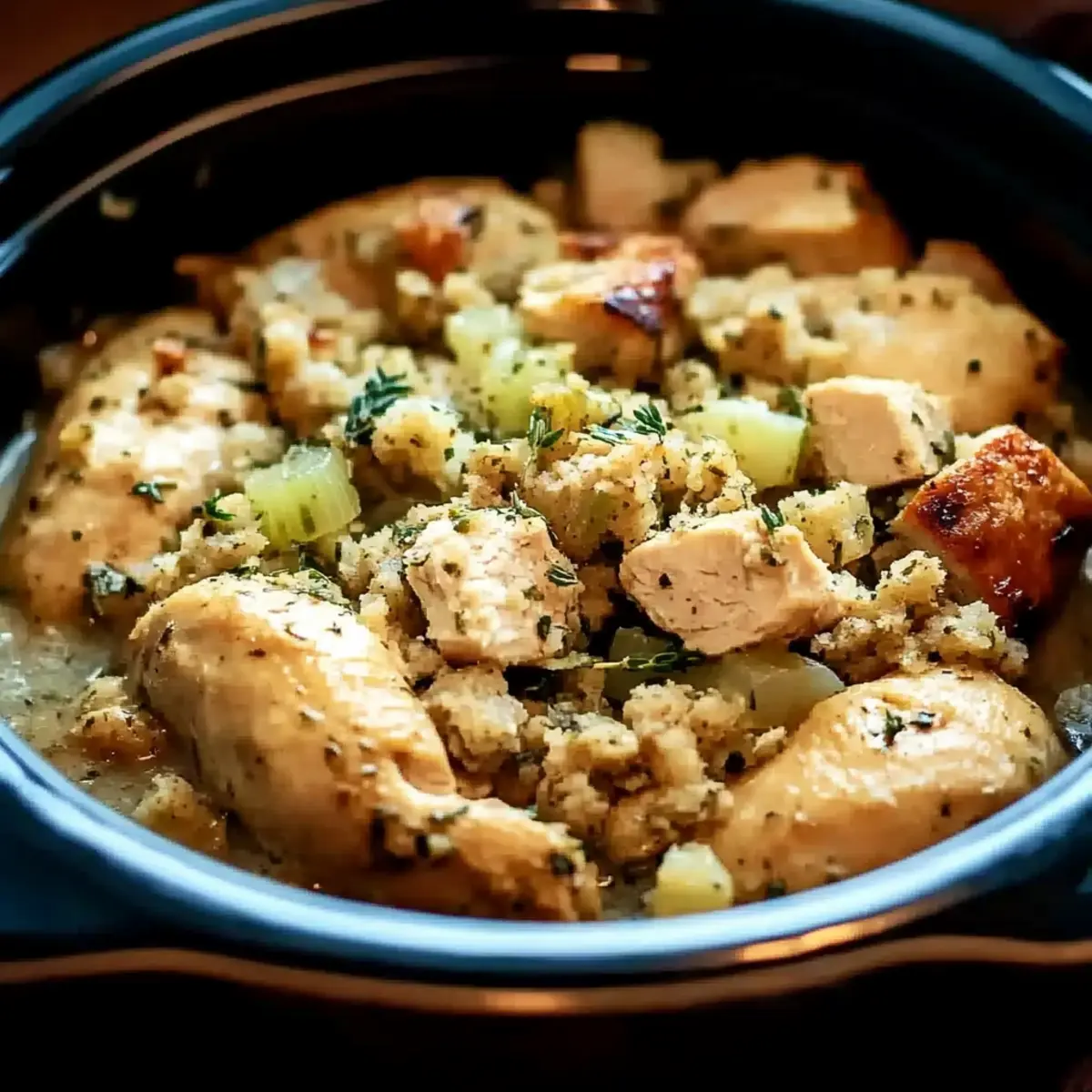 Crockpot Chicken and Stuffing
