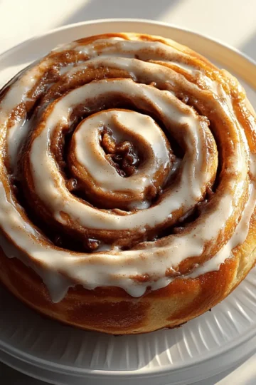 Giant Cinnamon Roll Cake