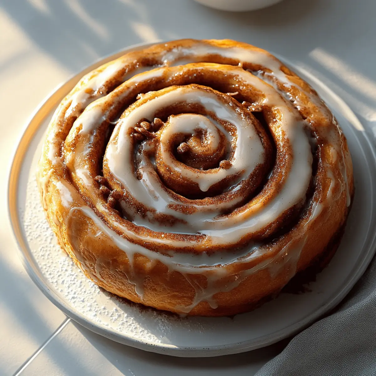 Giant Cinnamon Roll Cake