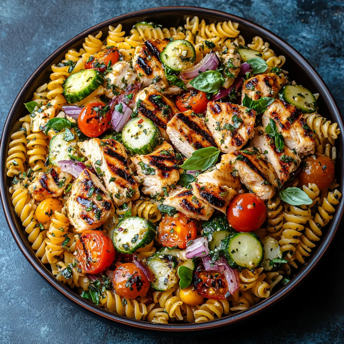 Grilled Chicken Pasta Salad