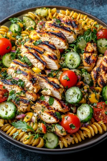 Grilled Chicken Pasta Salad