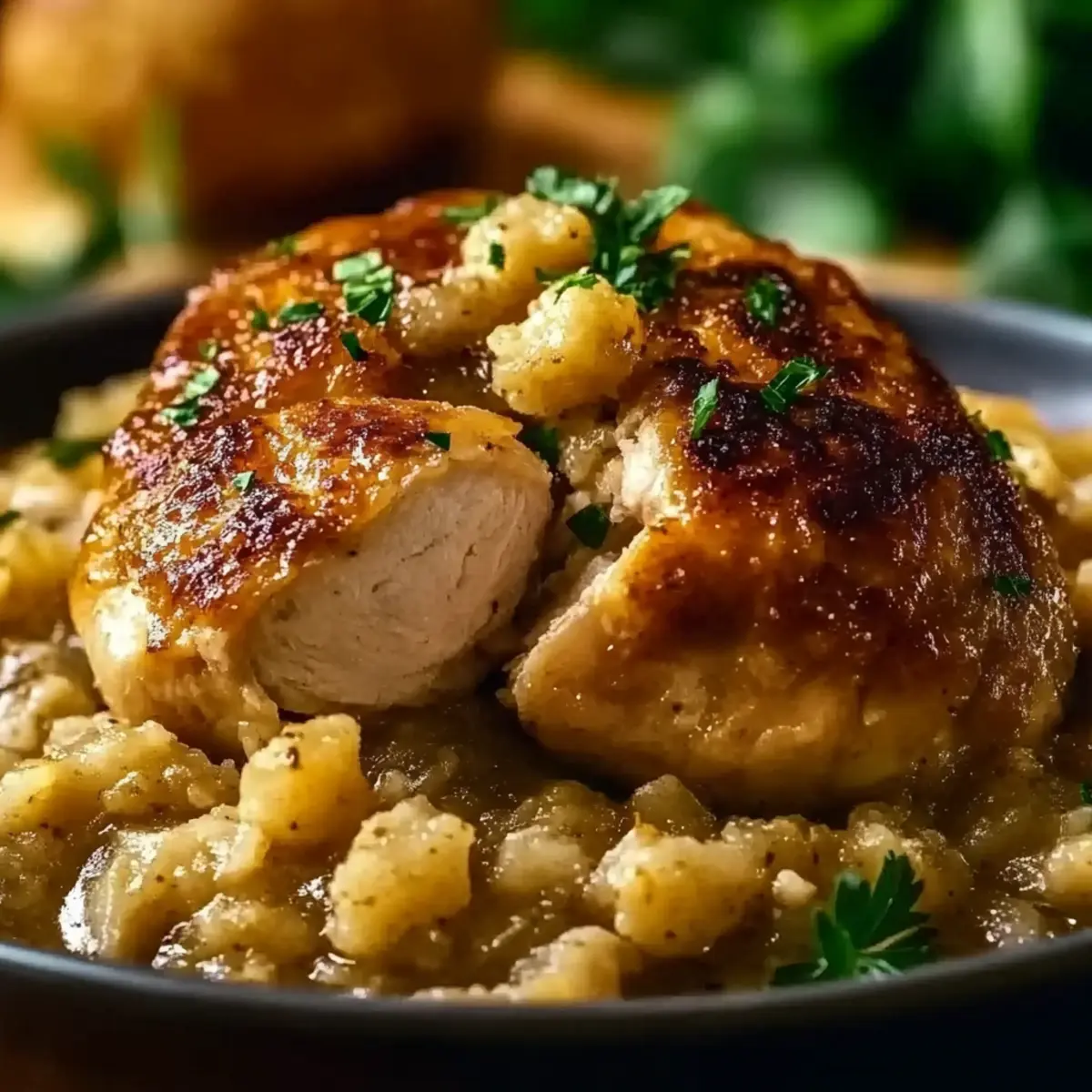 Slow Cooker Chicken with Stuffing