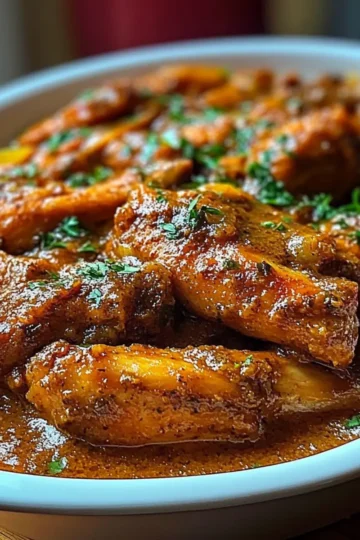 Smothered Turkey Wings with Gravy