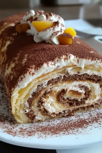 Tiramisu Crêpes Cake Roll