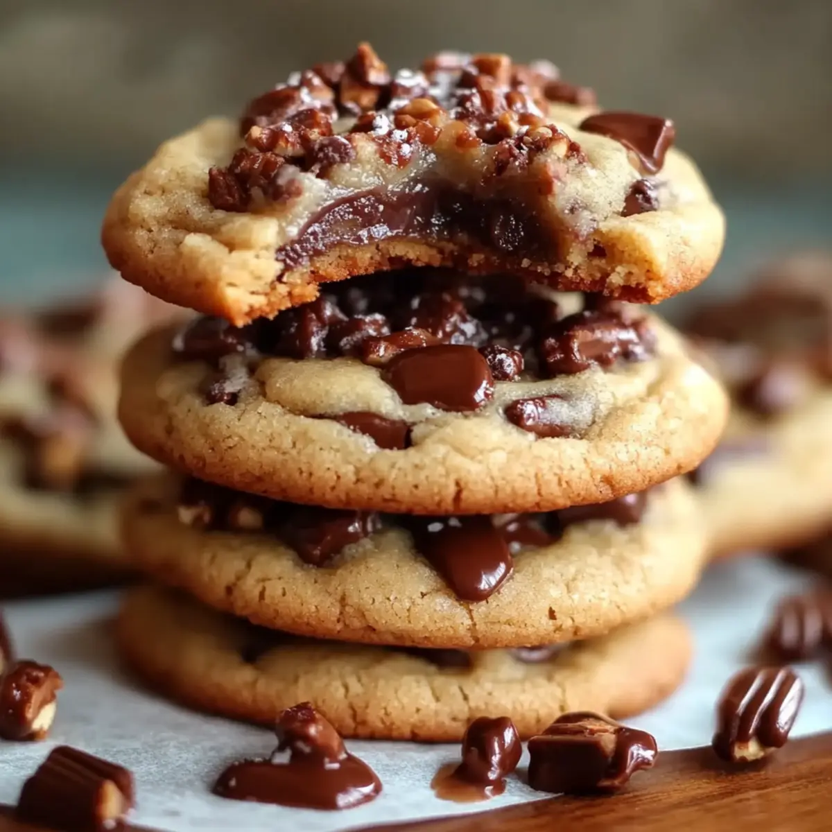 Turtle Pudding Cookies